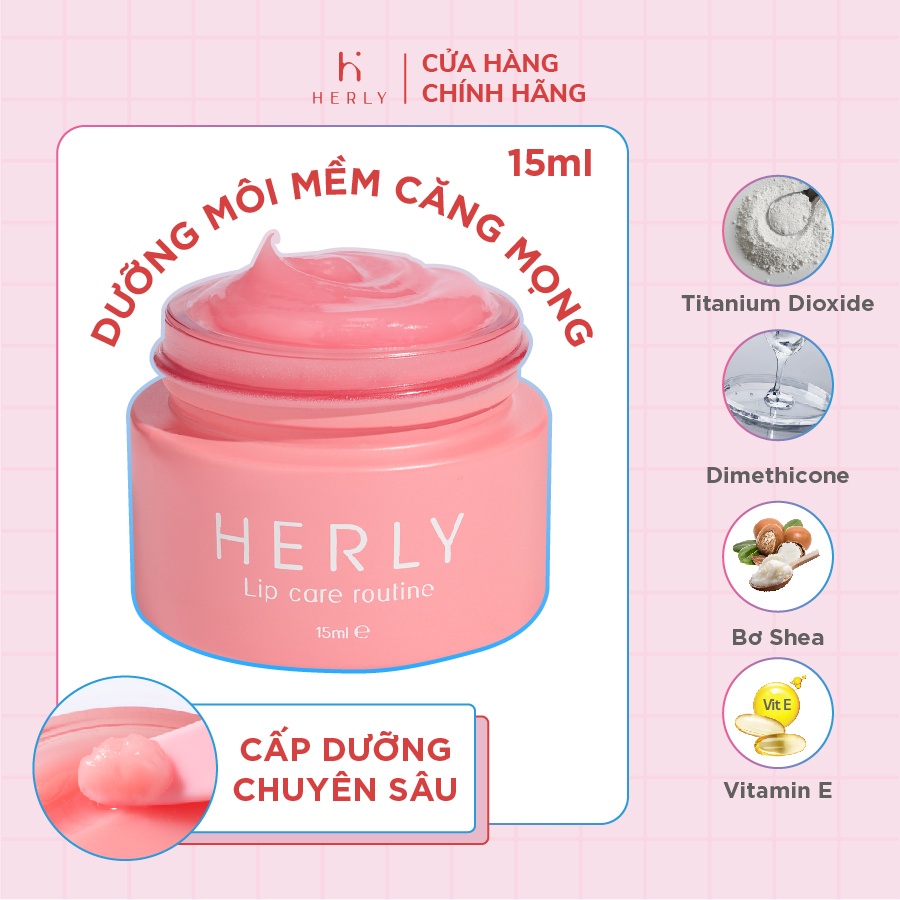 Mặt nạ ủ dưỡng phục hồi môi HERLY Lip Balm 15ml [HL04]