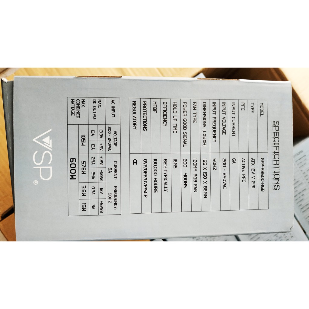 Nguồn VSP LED RGB 600W New - Full Box - BH 36 Tháng chính hãng
