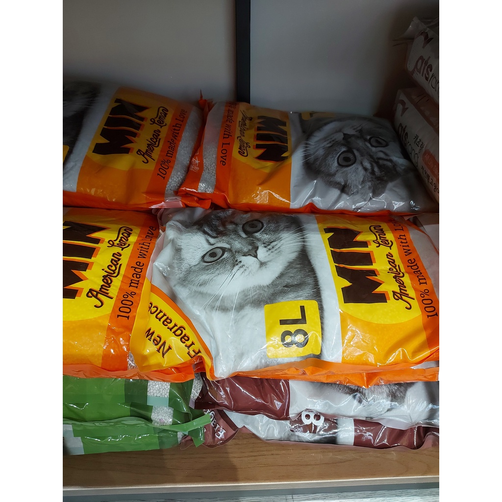 Cát vệ sinh cho mèo - cát MIN Bao 8L hương coffee