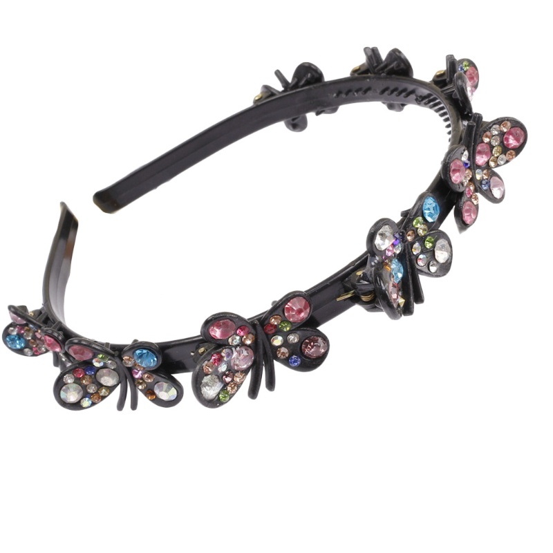 Cài Tóc Hình Bướm Đính Đá Nhiều Màu Sắc Tạo Kiểu Tóc Thời Trang Cho Nữ