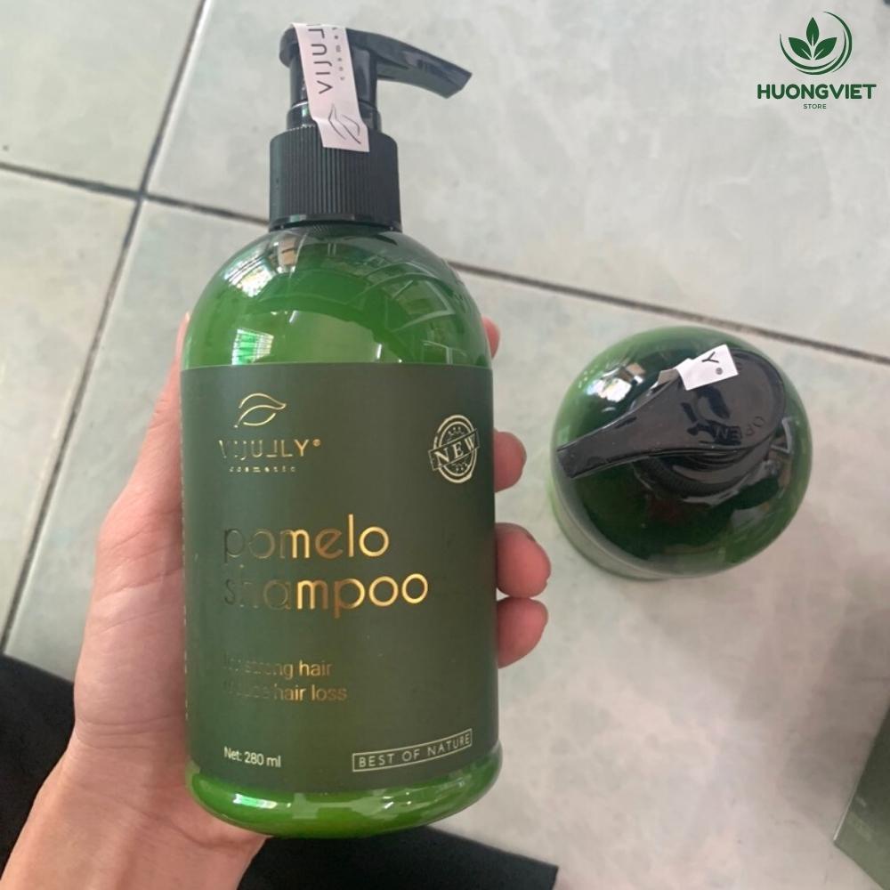 Dầu Gội Đầu Bưởi Chính Hãng Vijully Cosmetic 280ml Organic Ngăn Ngừa Chống Rụng Và Kích Thích Mọc Tóc Nhanh Dài Tự Nhiên