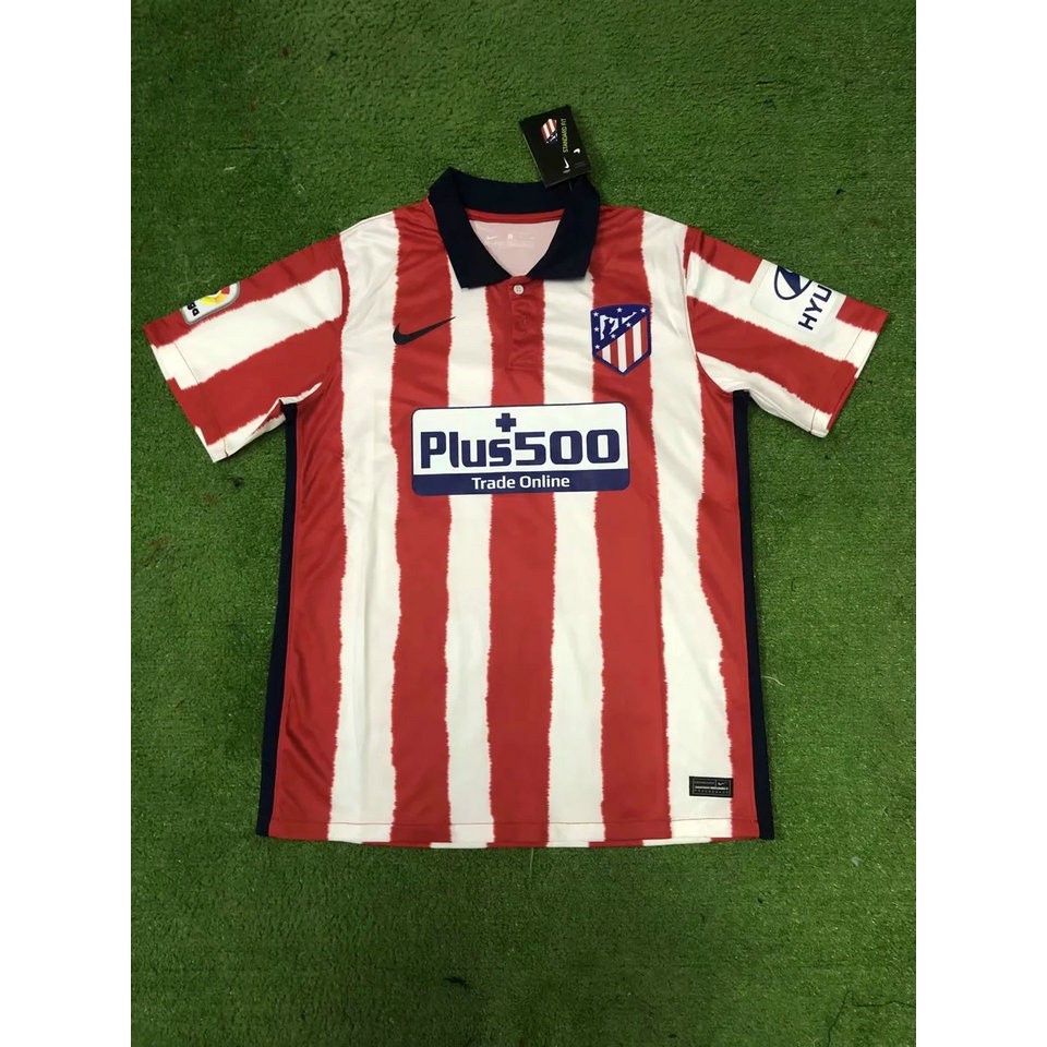 Áo Thun Đá Banh Atletico Madrid Size S-xl Jersi 20-21 Mới 2020 / 21