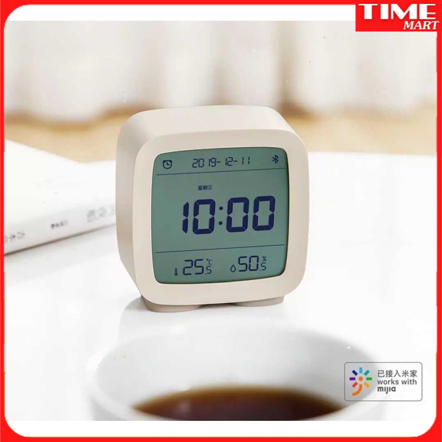 Đồng Hồ báo thức Xiaomi Qingping - Hiển Thị nhiệt độ độ ẩm - Bluetooth 5.0 - Màn LCD  [TIME_MART siêu thị tiện ích]