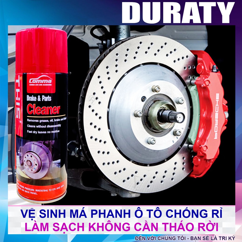 Vệ Sinh Phanh Đĩa Ô tô, Xe Máy - Chống Rít, Mòn, Sạch Nhanh, Không Cần Tháo Rời - THIS Brake - DURATY