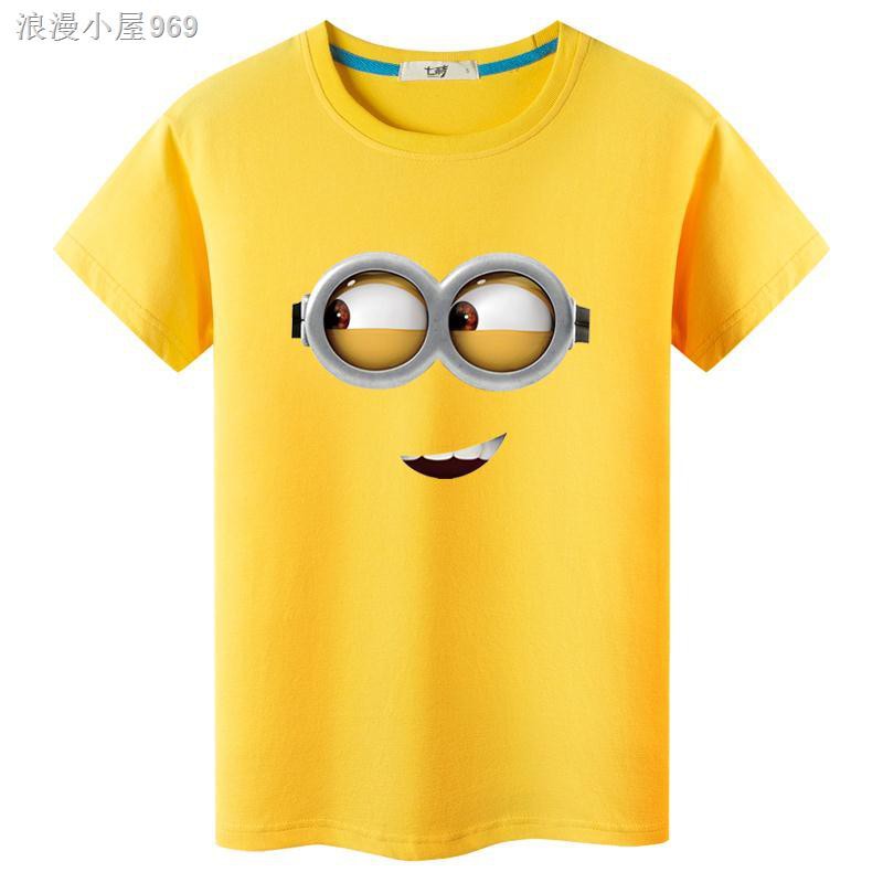 Áo Thun Tay Ngắn Dáng Rộng In Hình Minions Ngộ Nghĩnh Phong Cách Hàn Quốc 2017 Cho Nam