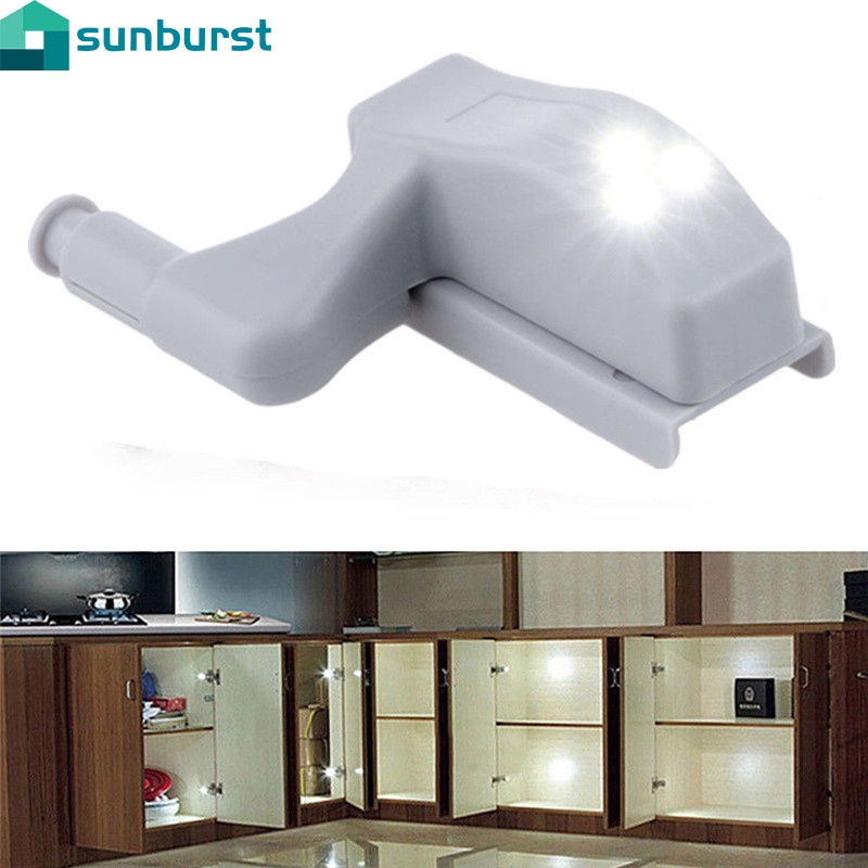 [Featured] Đèn LED Cảm Ứng Ánh Sáng Trắng Ấm Áp Gắn Bản Lề Cửa Tủ Nhà Bếp / Nội Thất Màu Trắng Mát Mẻ
