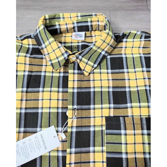 [rẻ vô địch]áo sơ mi sọc caro cổ bẽ from chuẩn phối quần jean và quần tây cực đẹp