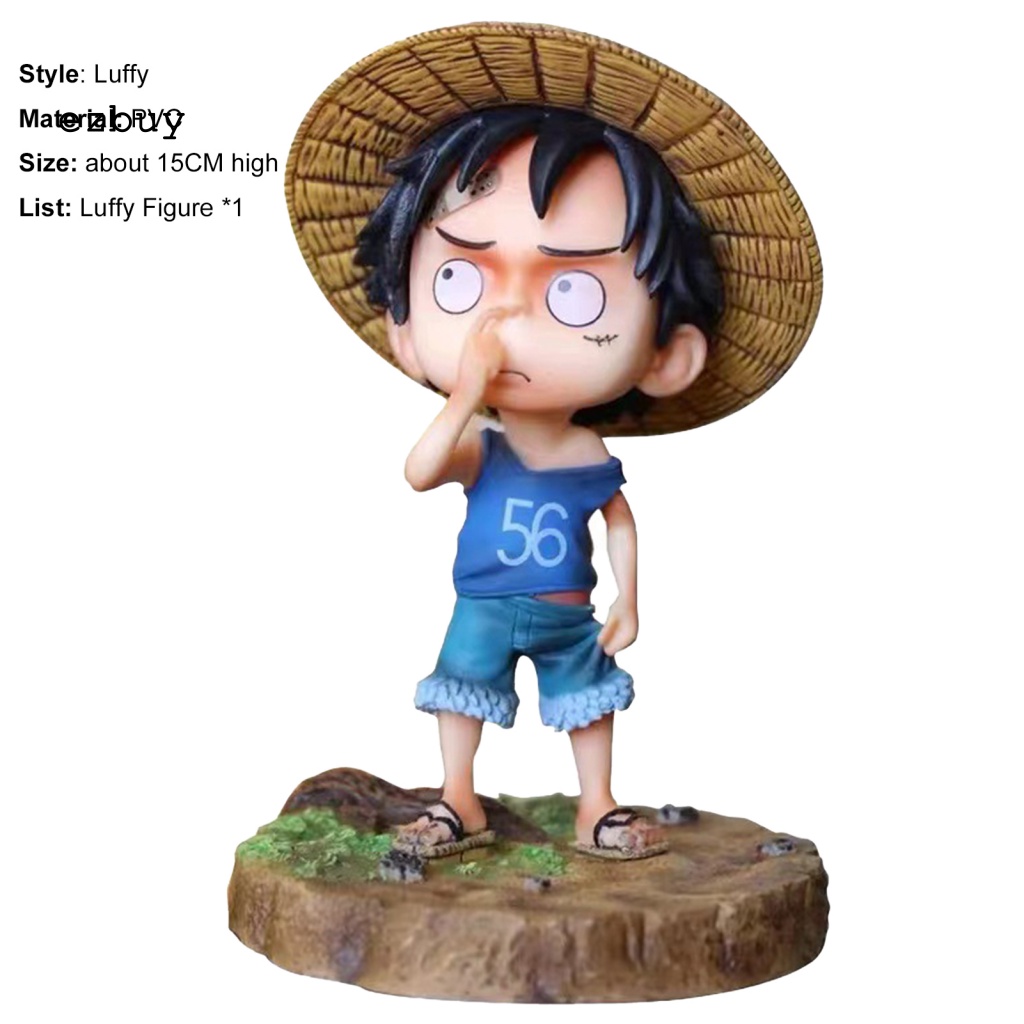Mô Hình Nhân Vật Luffy Mini Bằng PVC Dành Cho Bé