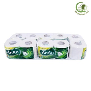 10 cuộn Giấy vệ sinh giấy cuộn An An 2 lớp cao cấp