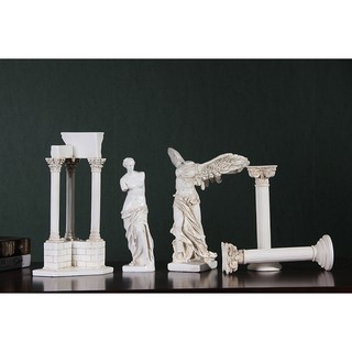Tượng cột trụ La Mã Hy Lạp cổ điển trưng bày xinh xắn