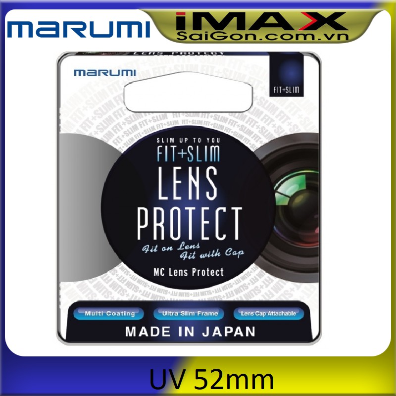 [Mã 159ELSALE hoàn 7% đơn 300K] MARUMI FIT AND SLIM MC LENS PROTECT UV 52MM