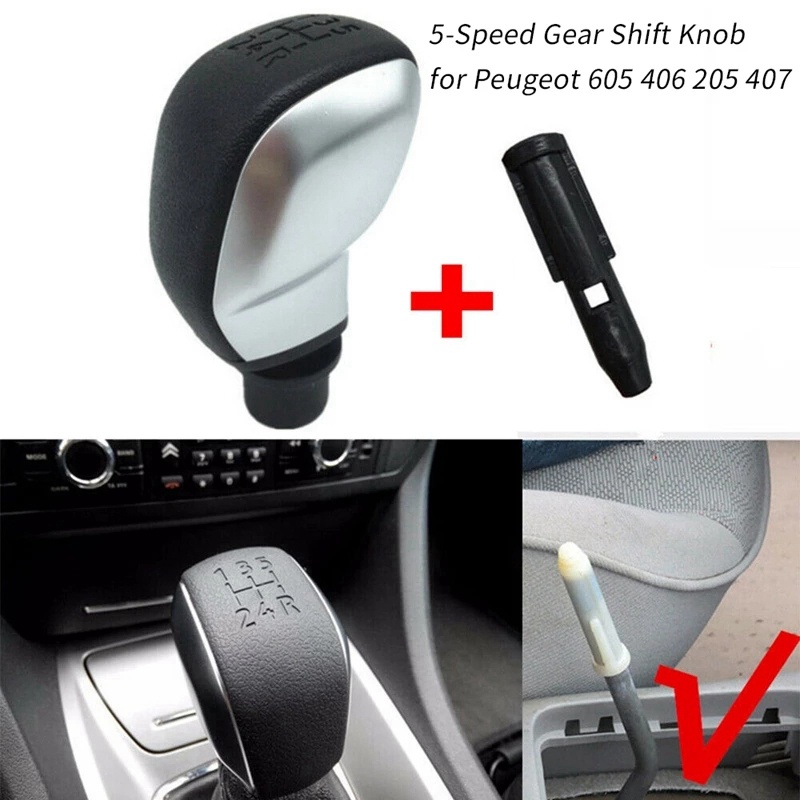 Đầu Cần Số 5 Tốc Độ Màu Đen Cho Peugeot 605 406 205 407 Citroen SAXO XSARA