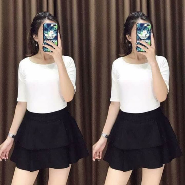 CHÂN VÁY 2 TẦNG XẾP LI ( có lót quần) | BigBuy360 - bigbuy360.vn