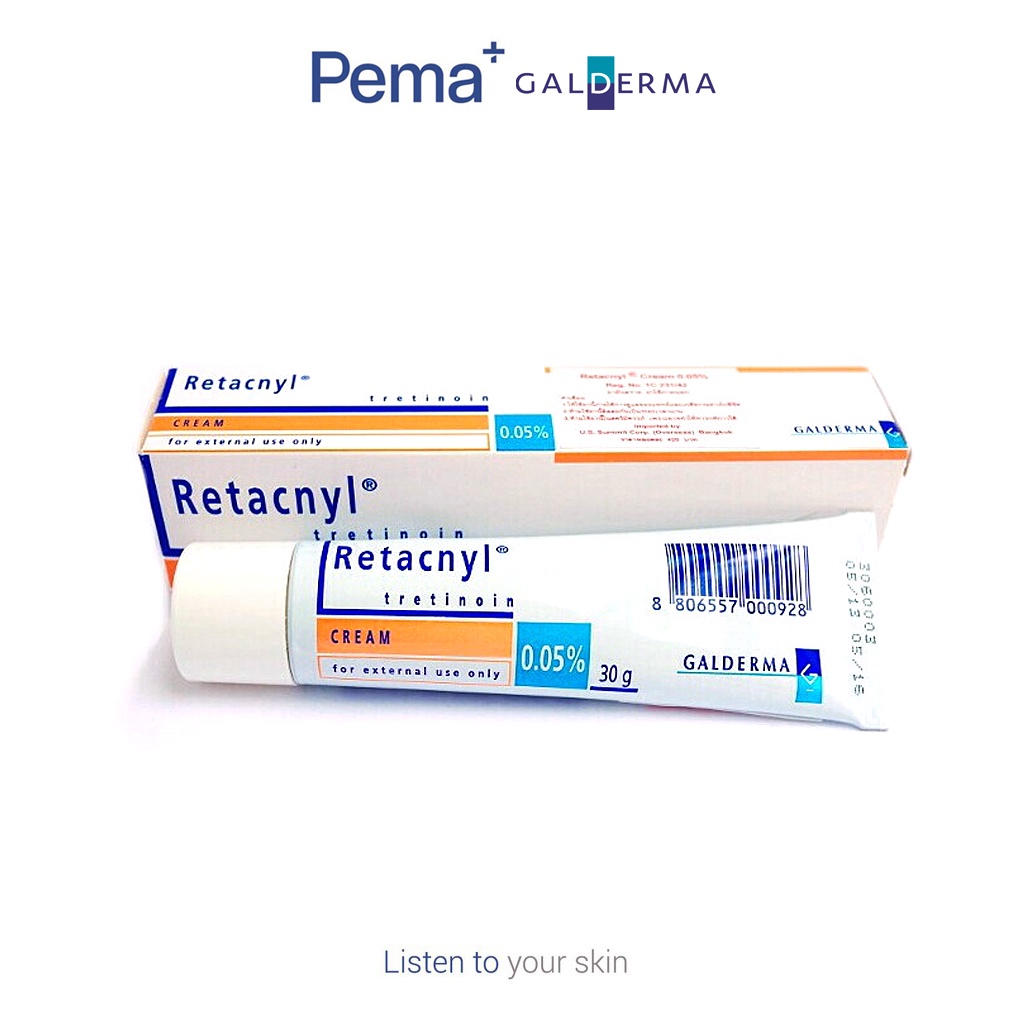 Kem Giảm Mụn, Chống Lão Hóa Da Retacnyl Tretinoin Cream (0.025%- 0.05%) 30g - BS Nguyễn Đình Trung