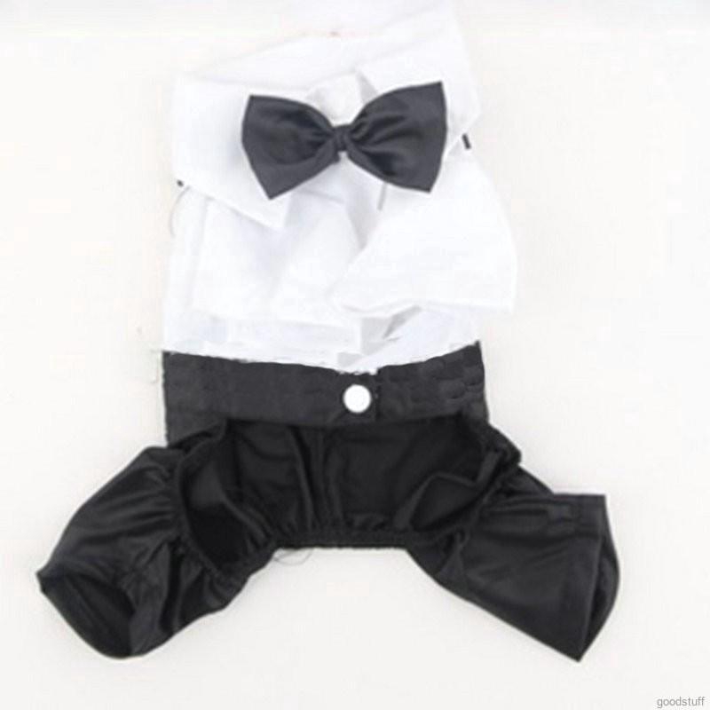 Aó liền quần cho chó nhỏ, Bộ tuxedo cho chó lớn, có nơ