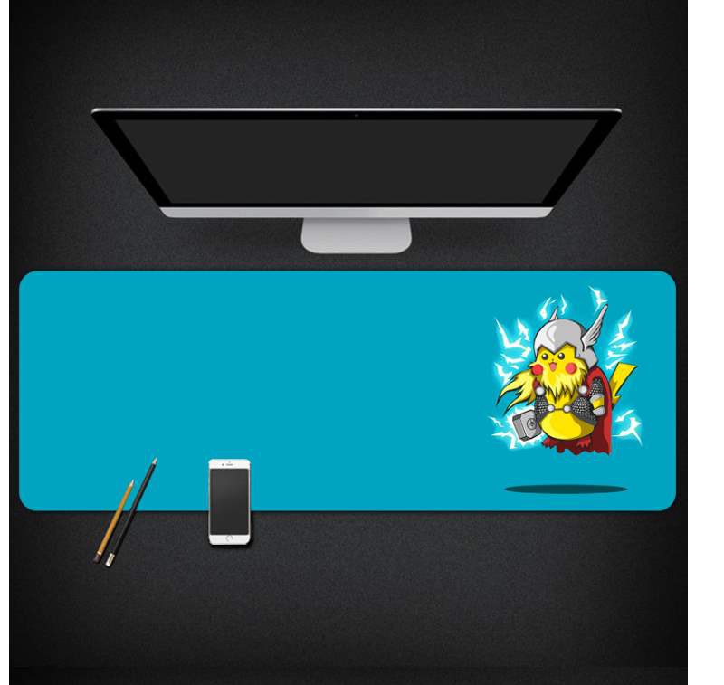 ☾❄☬☽Magic baby mouse pad Pokémon Psyduck Pikachu cos flash table mat ins style mouse pad