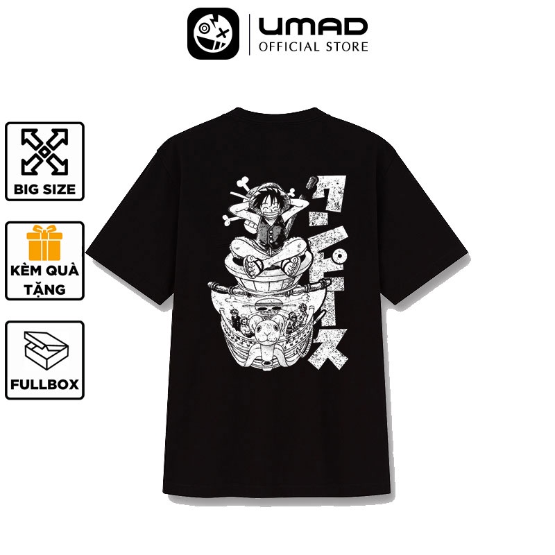Áo thun UMAD Unisex Anime One Piece v.2 nam nữ tay ngắn cổ tròn có big size (40kg-110kg)