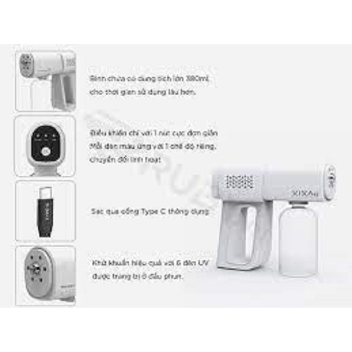 MÁY XỊT KHUẨN K5 NANO LED 6 TIA  ATOMIZER .