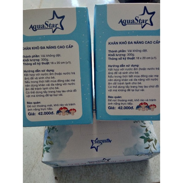 Khăn khô đa năng cao cấp AquaStar cho Mẹ Bé 300g