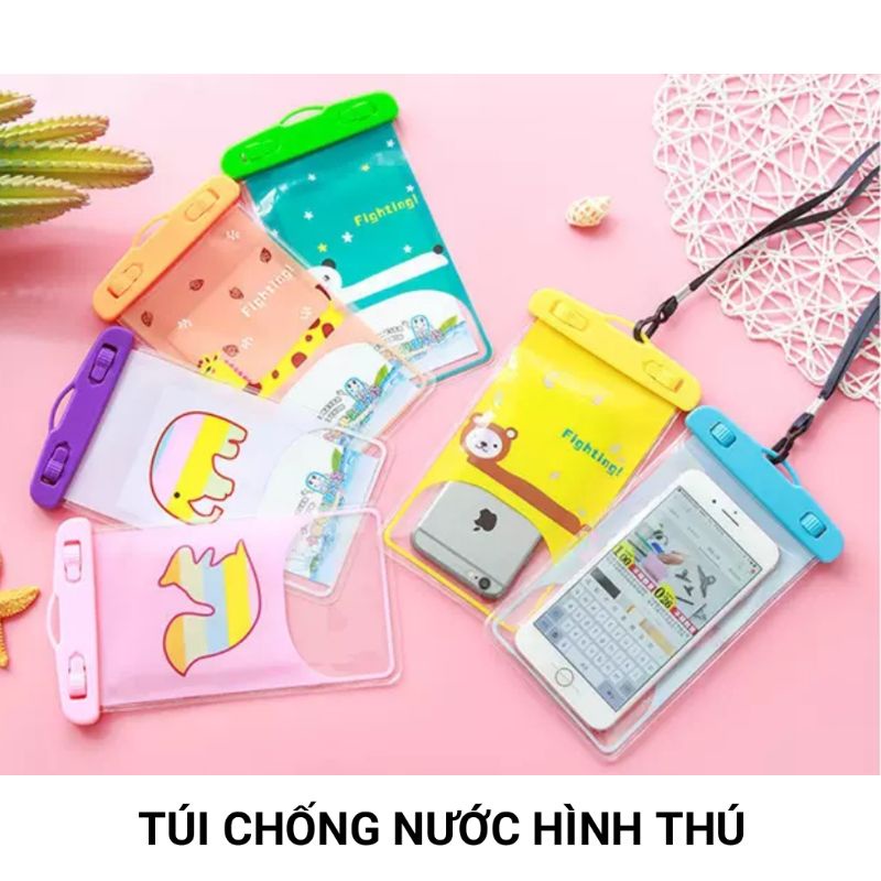 Túi Chống Nước Điện Thoại Hình Thú Dễ Thương