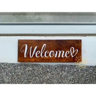 Biển gỗ/ Bảng gỗ Welcome