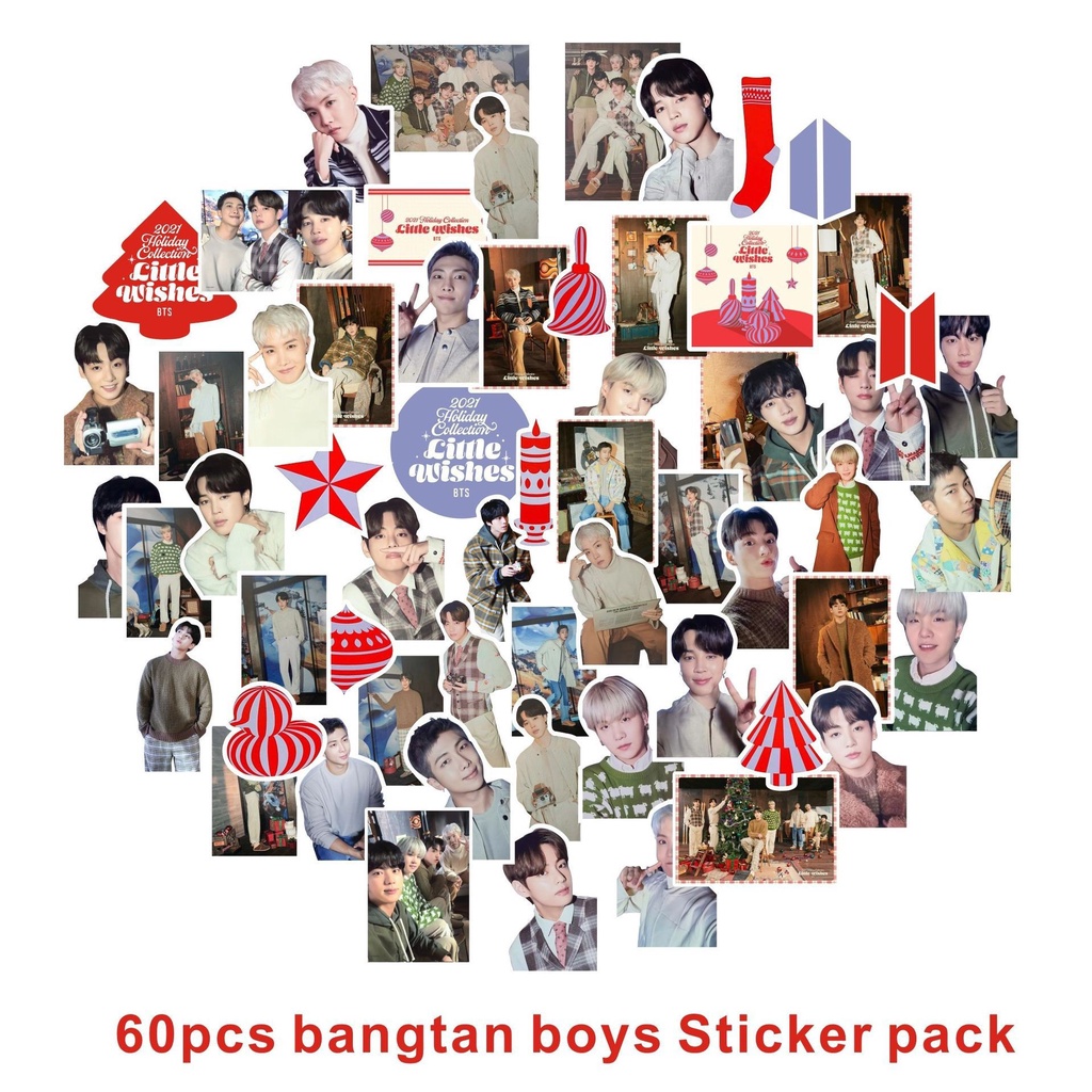 Miếng Dán Trang Trí Album Hình Nhóm Nhạc BTS