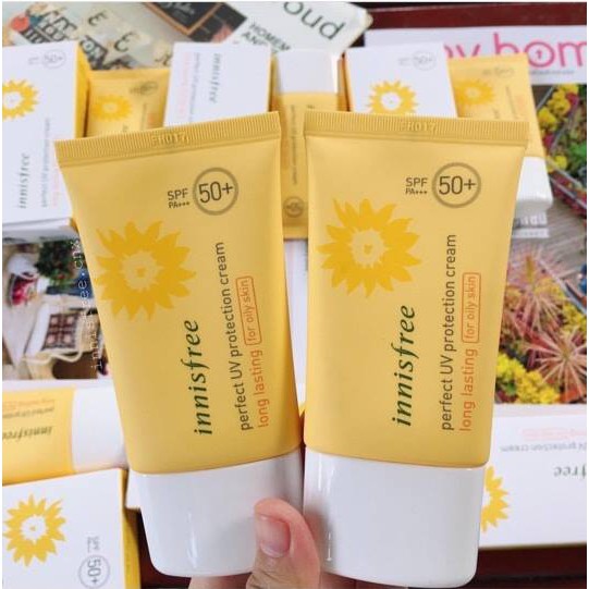 (BÁN GIÁ SỈ) Kem Chống Nắng Innisfree Perfect + tặng mặt nạ dưỡng da trị giá 10k