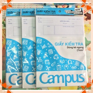 Giấy kiểm tra Campus không chấm ( 1 túi / 25 tờ đôi)