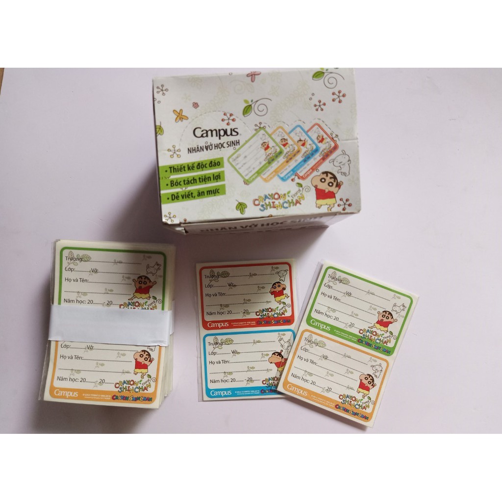 Nhãn vở Campus Shinchan 12c/tập