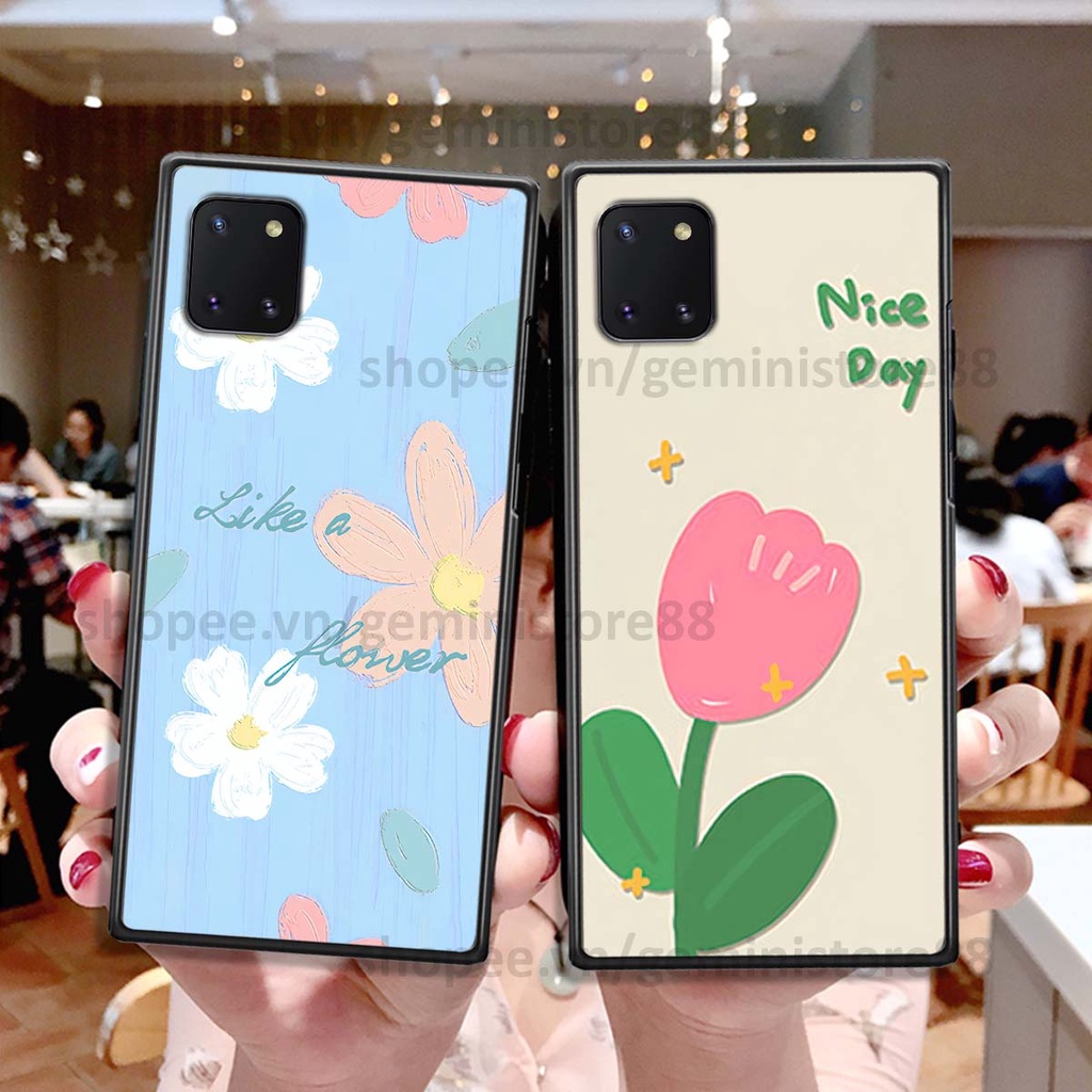 Ốp Samsung Note 10 Lite in hình hoa lá nhiều màu sắc siêu đẹp, siêu xinh, siêu cá tính
