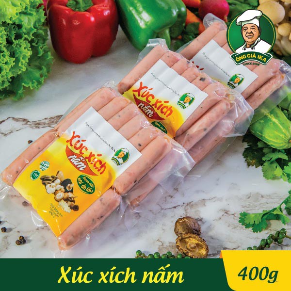 Xúc xích Nấm 400g Ông già Ika