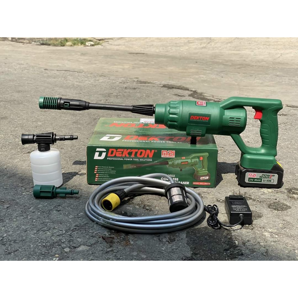 Máy Rửa Xe Pin Dekton M21-CW4000 Chân Pin Makita