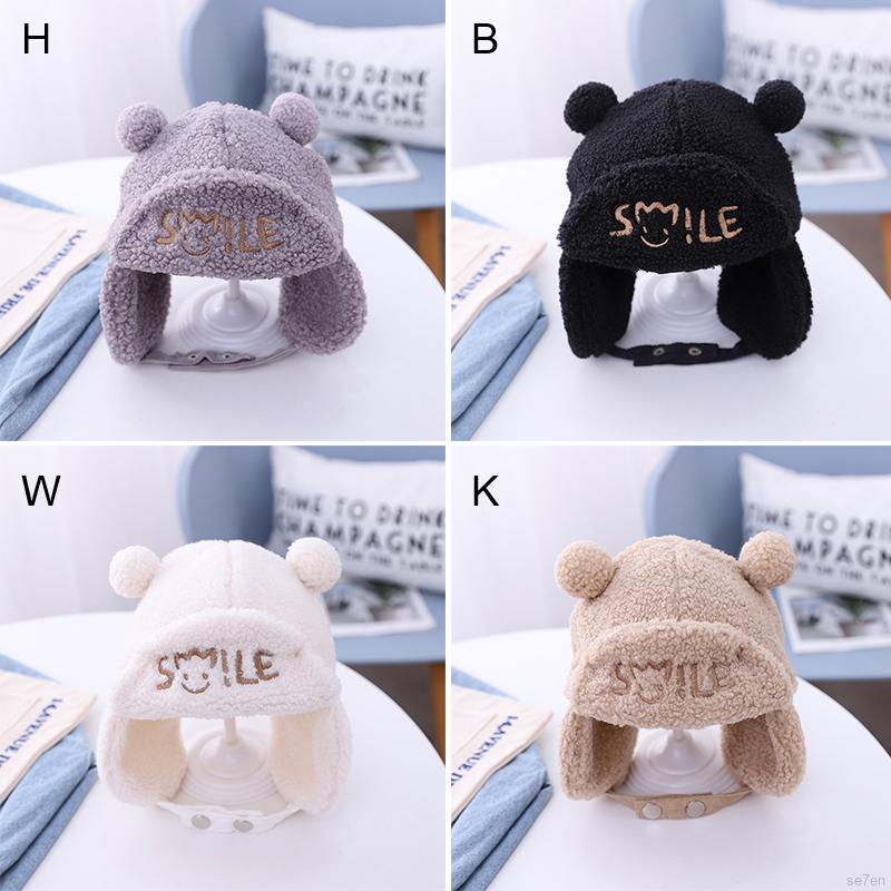 Mũ lông giữ ấm tai dễ thương cho bé 6-30 tháng tuổi