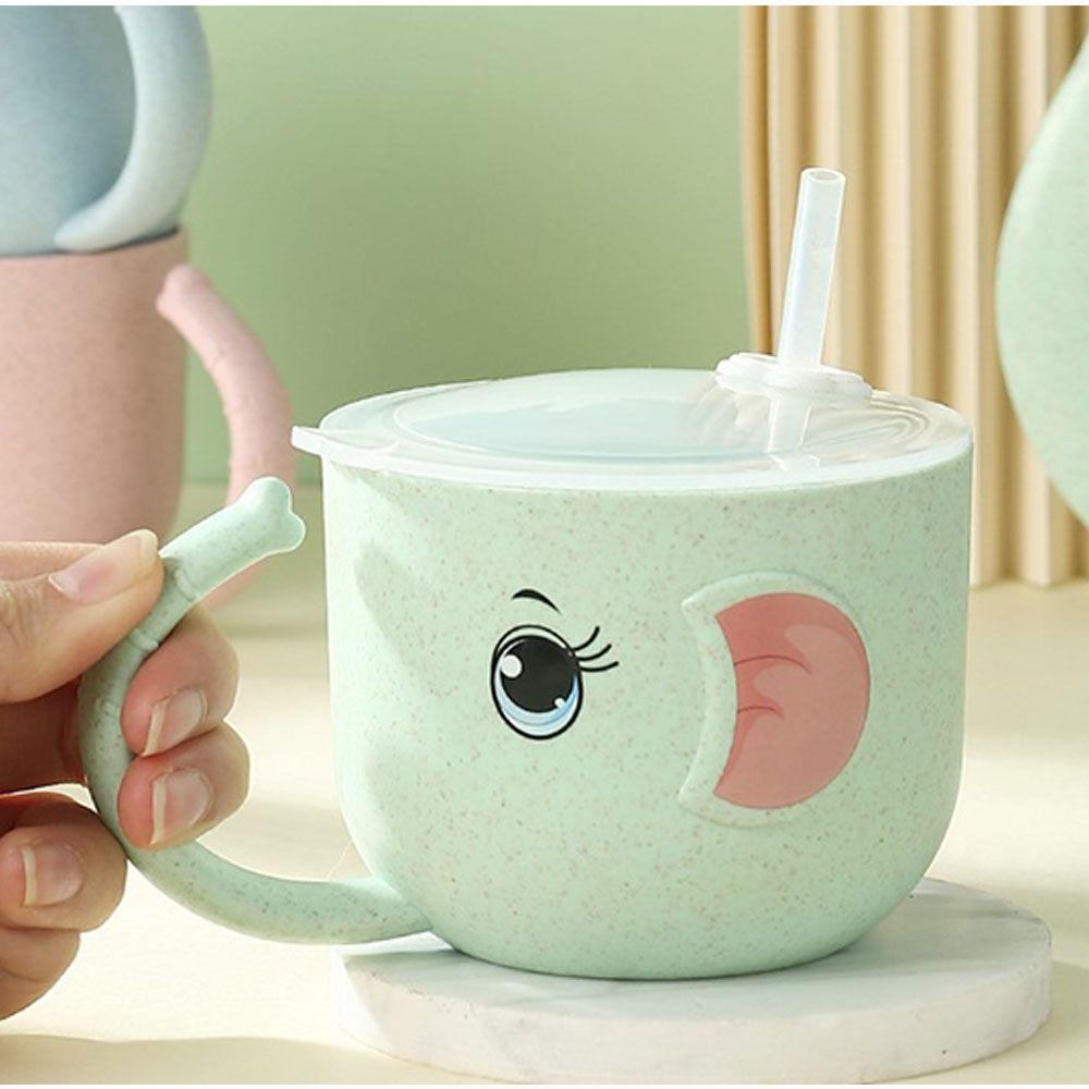 Bình Nước Có Ống Hút Chống Rơi Tiện Dụng Cho Bé Mẫu Giáo