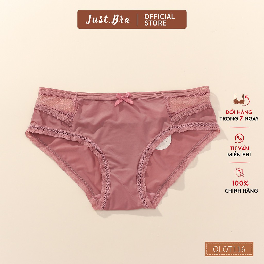 [Mã WABRJM12 giảm 10% đơn 99K] Quần lót nữ Just Bra Su mix ren họa tiết thanh lịch, quyến rũ QLOT116