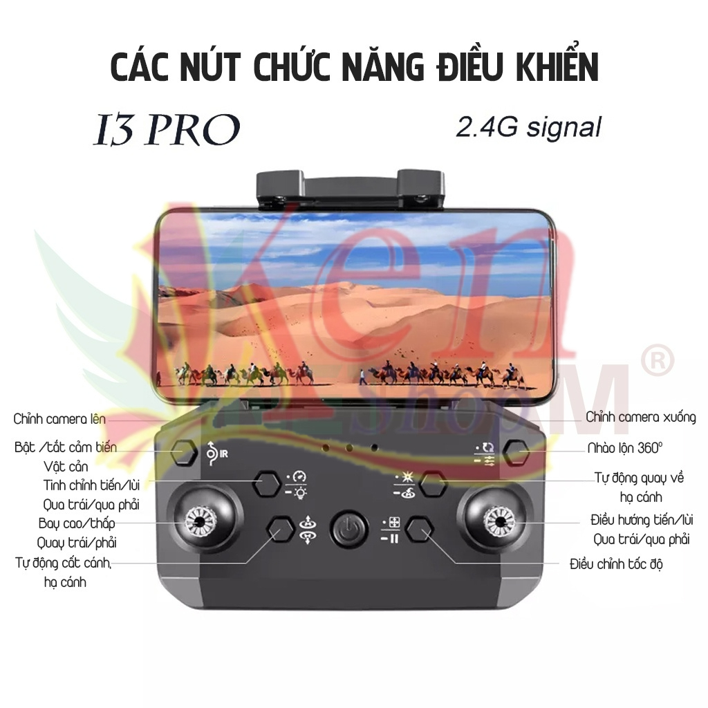Flycam mini giá rẻ i3 pro - mắt quang - cảm biến va chạm - chỉnh camera quá đỉnh - bảo hành 5 năm