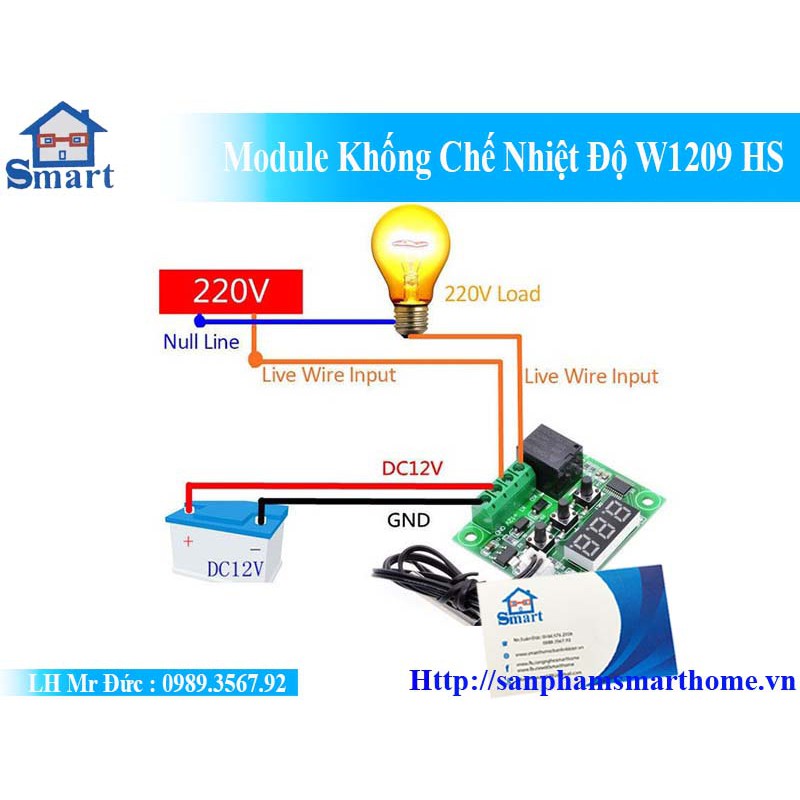 [HOT TREND]Module Khống Chế Nhiệt Độ W1209