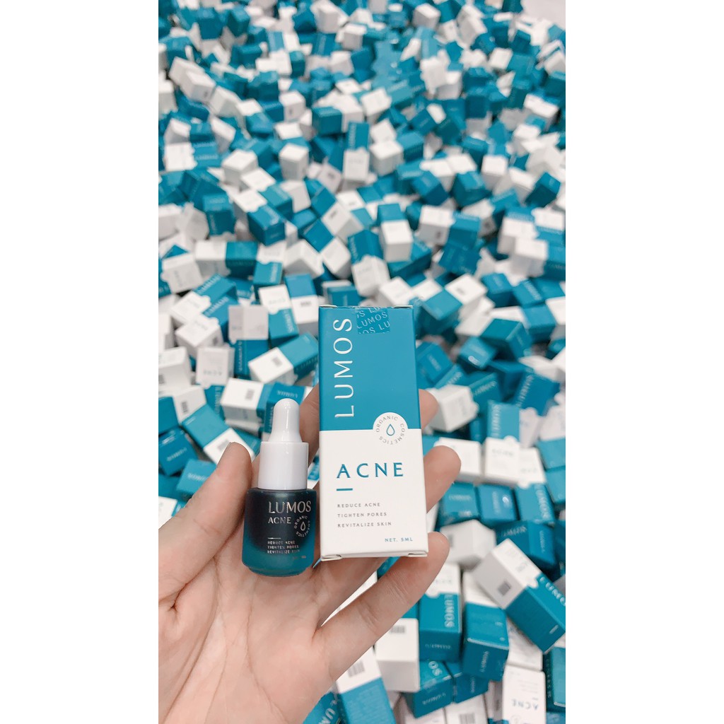 Serum ngừa mụn Lumos Acne lọ 5ml, ngăn ngừa mụn, xóa mụn se khít lỗ chân lông Mit Beauty