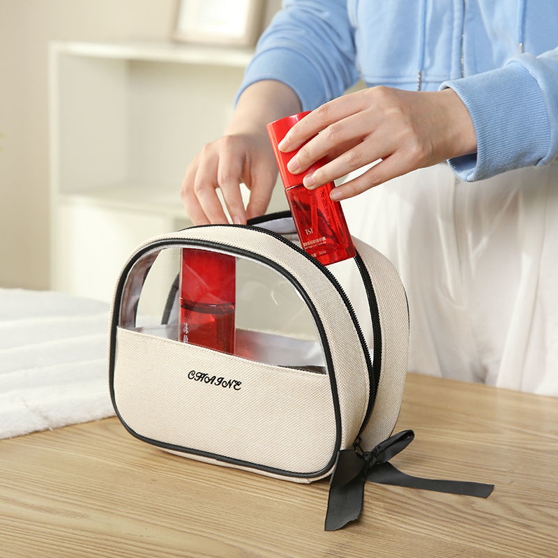 Hộp Đựng Mỹ Phẩm 2022 Mẫu Mới Đính Nơ Thời Trang Dành Cho Nữ