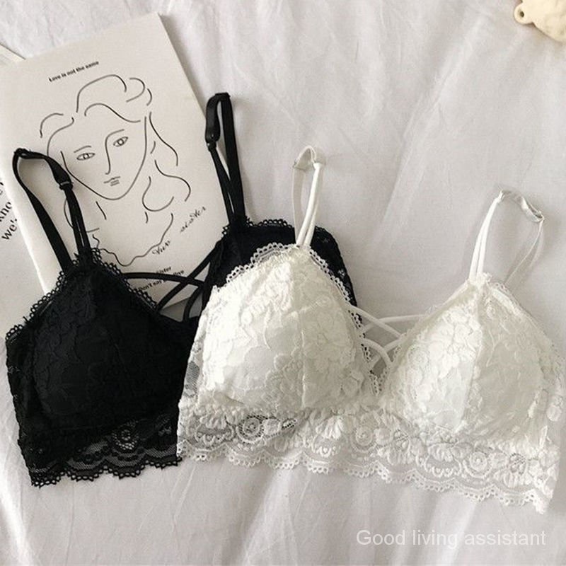 Korean Style Frameless Lace Bra for Women | BigBuy360 - bigbuy360.vn