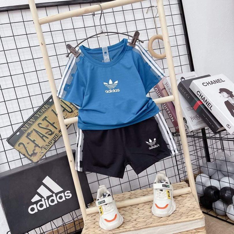 Đồ bộ áo mùa hè, bộ thể thao Ids cho bé trai 10-22 kg chất liệu thông hơi- VyVy Kids