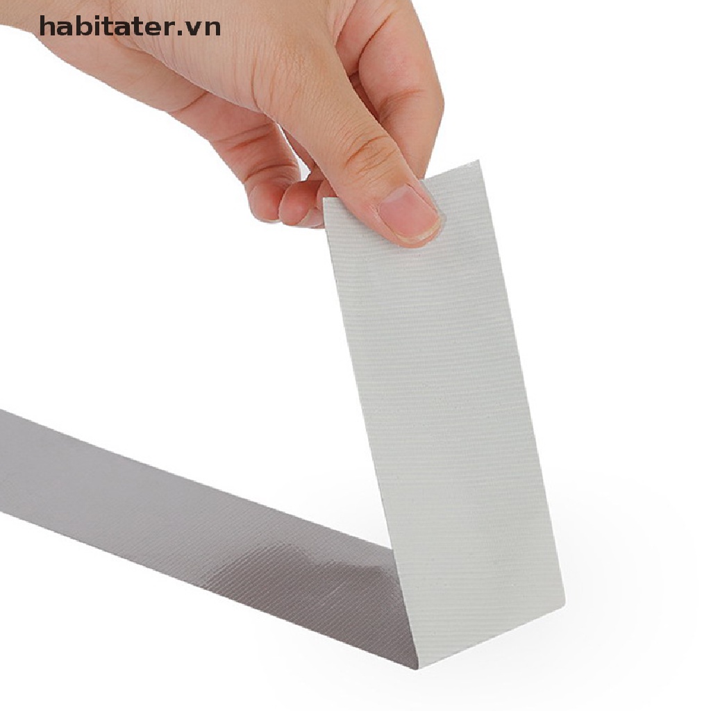Cuộn Băng Keo Vải Siêu Dính Chống Thấm Nước Màu Xám Bạc Dài 10m
