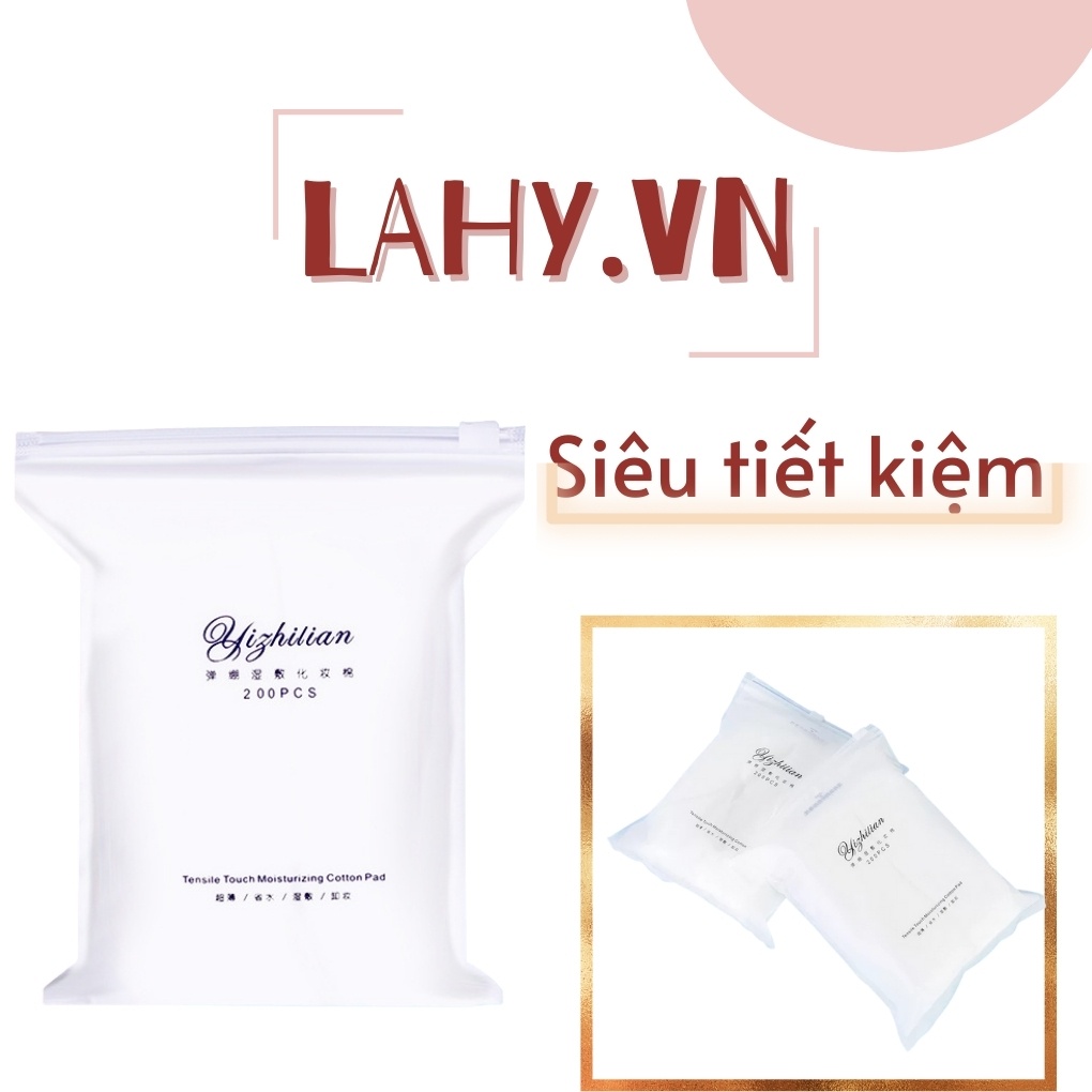 Bông thấm toner đắp mask kéo dãn 200 miếng