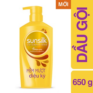 Dầu gội Sunsilk 650ml Vàng/Đen.