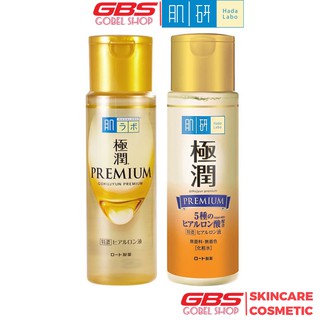 ( Date 08/2022 ) Nước Hoa Hồng Dưỡng Ẩm Tối Ưu Hada Labo Gokujyun Super Hyaluronic Acid Premium Essence Nhật Bản 170ml