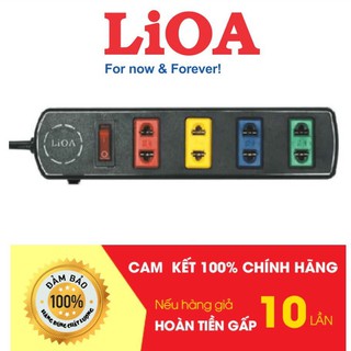 Ổ cắm điện LIOA, 4 ổ cắm, có công tắc,  mã: 4TS (dây dài 3m hoặc 5m)