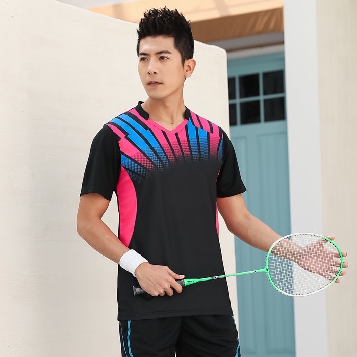Bộ Đồ Thể Thao Tay Ngắn Thoáng Khí Nhanh Khô Thời Trang Mùa Hè Cho Nam Và Nữ