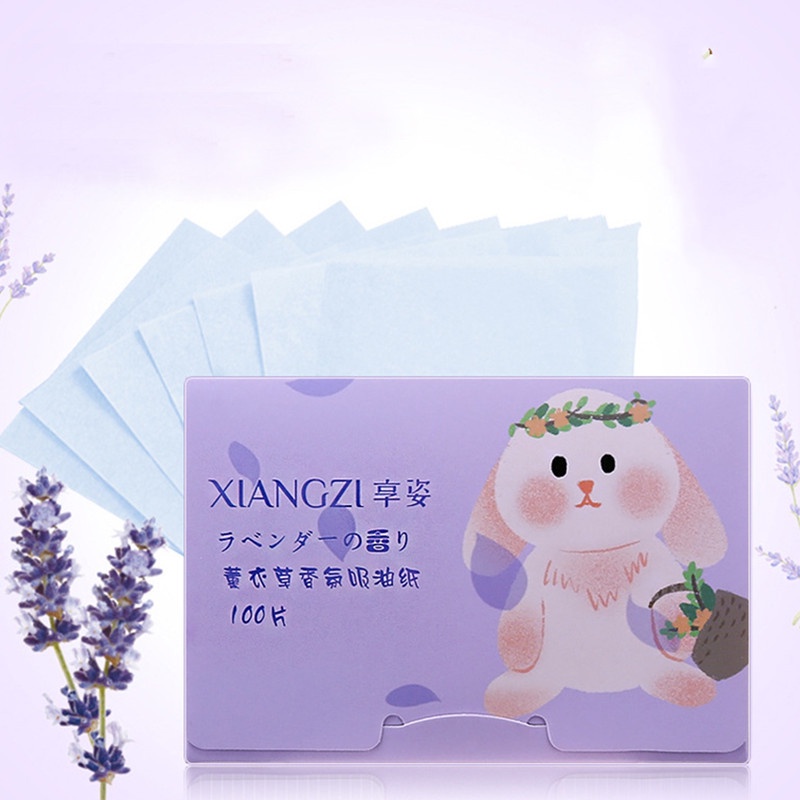 (Bán Buôn Sỉ) Bộ 100 Tờ Giấy Thấm Dầu Vệ Sinh Dầu Nhờn Thừa Trên Da Mặt (Hình ngẫu nhiên)