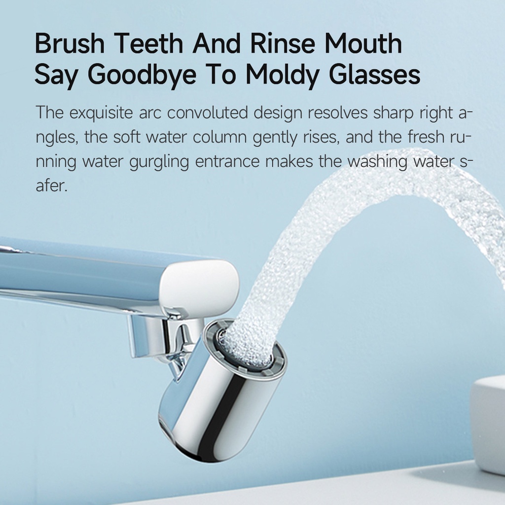 Xiaomi Youpin Vòi Bếp    S1 720° Đầu Vòi Phun Nước Lấp Lánh Chống Bắn Tung Tóe Xoay Được