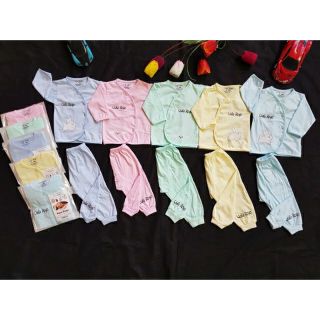 Bộ sơ sinh vạt chéo quần đáp đũng Uala Rogo